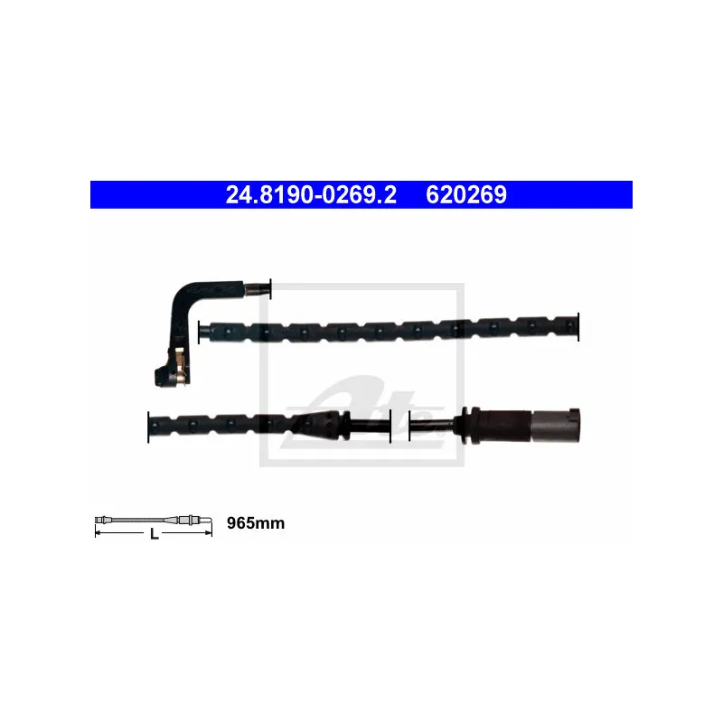 Contact d'avertissement, usure des plaquettes de frein ATE 24.8190-0269.2