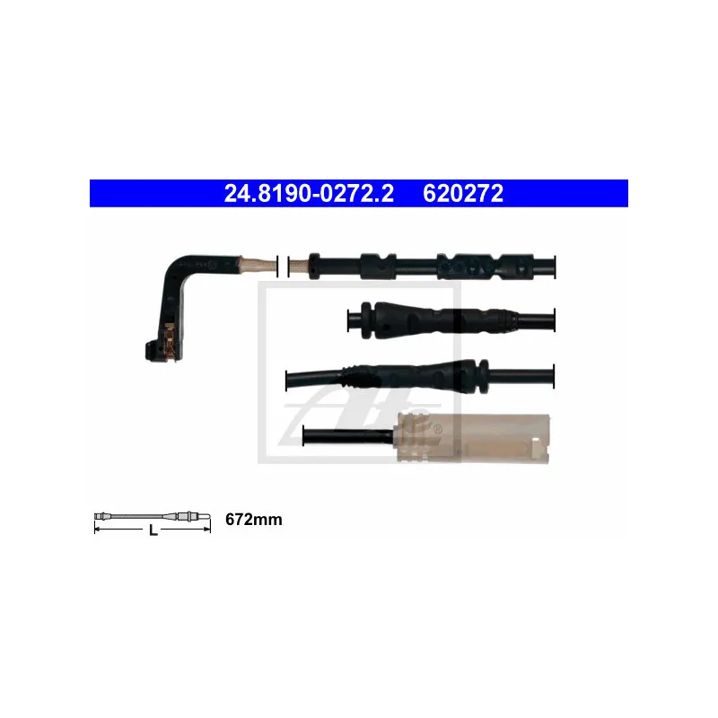 Contact d'avertissement, usure des plaquettes de frein ATE 24.8190-0272.2