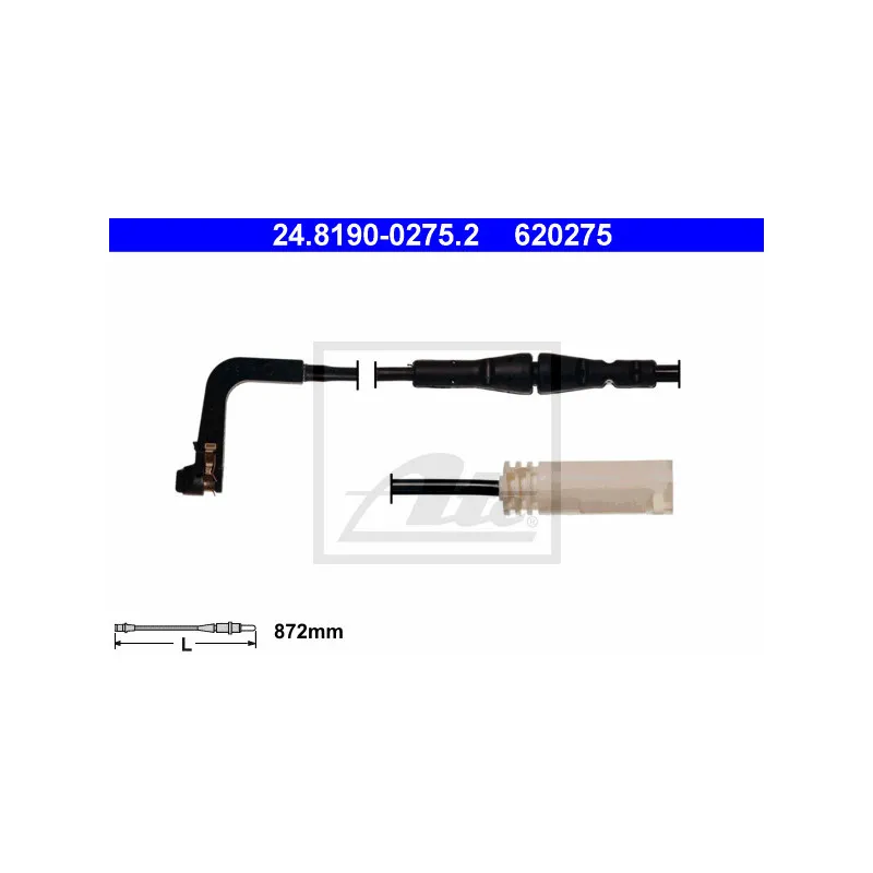 Contact d'avertissement, usure des plaquettes de frein ATE 24.8190-0275.2