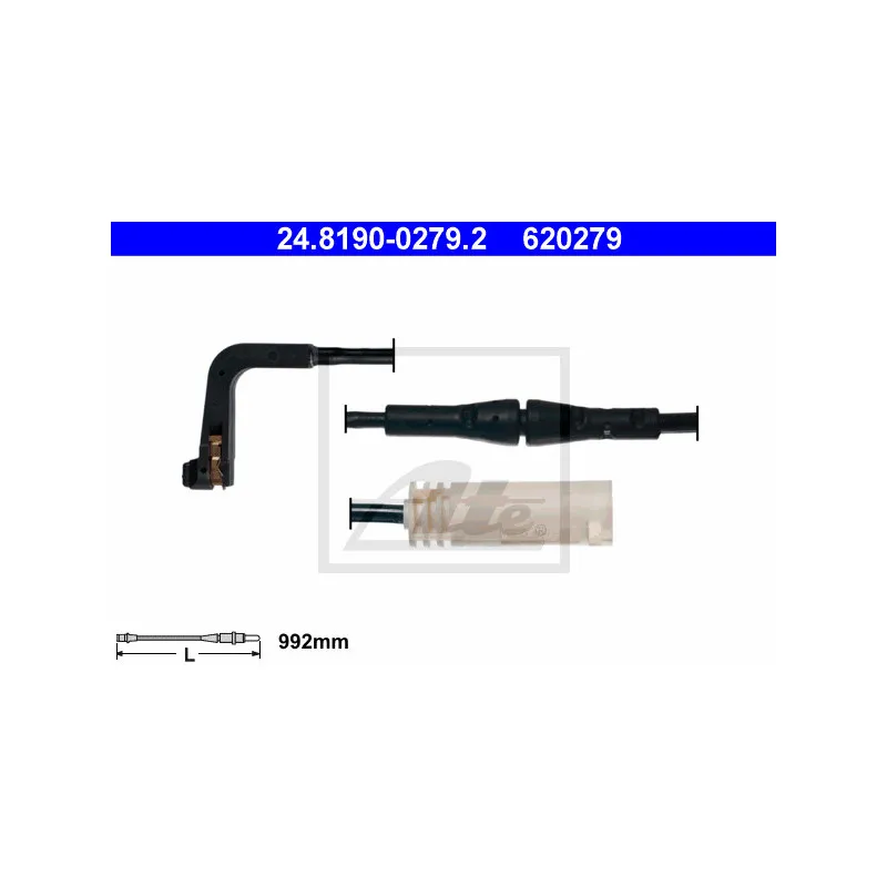 Contact d'avertissement, usure des plaquettes de frein ATE 24.8190-0279.2