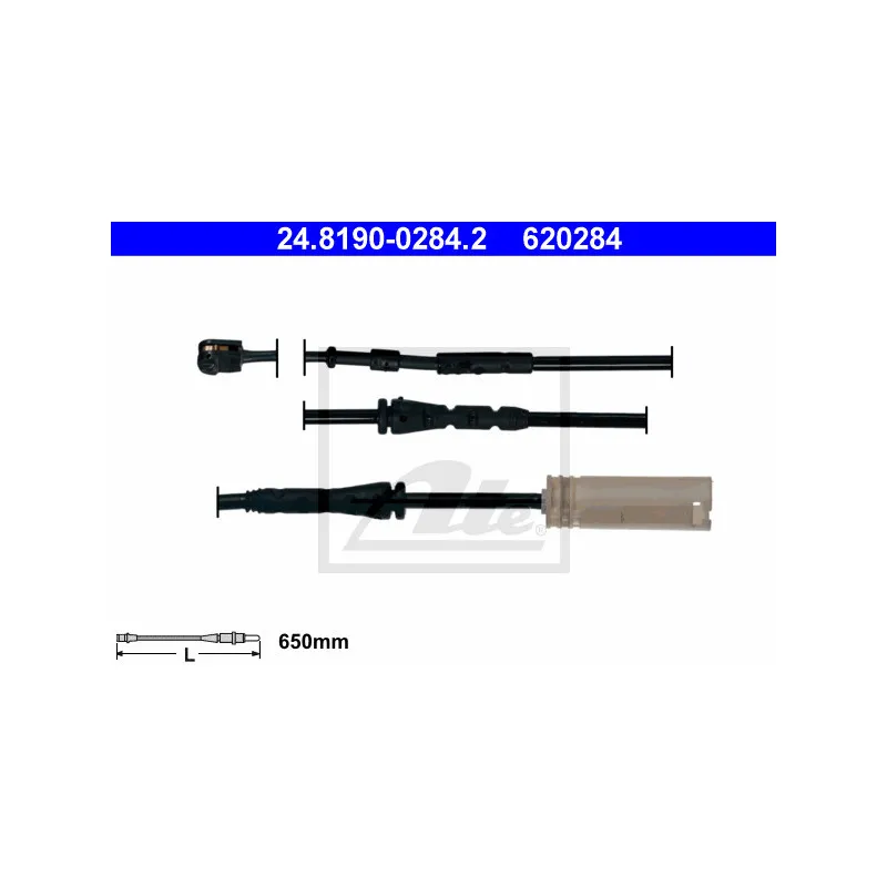 Contact d'avertissement, usure des plaquettes de frein ATE 24.8190-0284.2