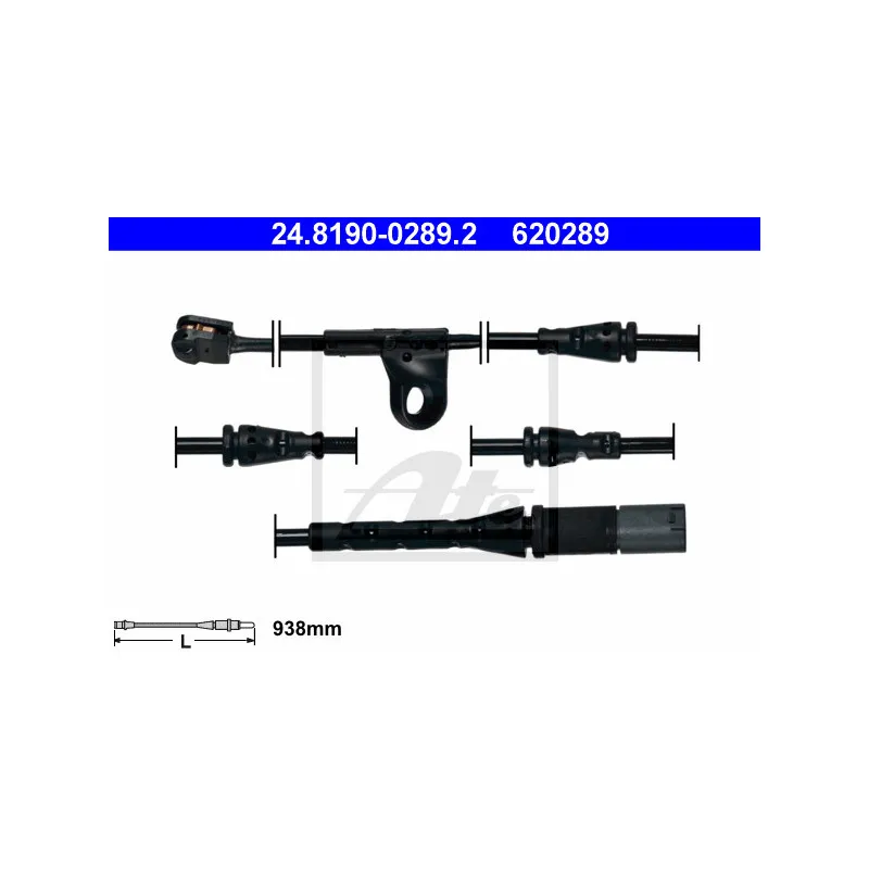 Contact d'avertissement, usure des plaquettes de frein ATE 24.8190-0289.2