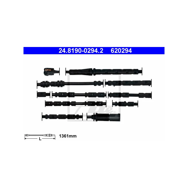Contact d'avertissement, usure des plaquettes de frein ATE 24.8190-0294.2