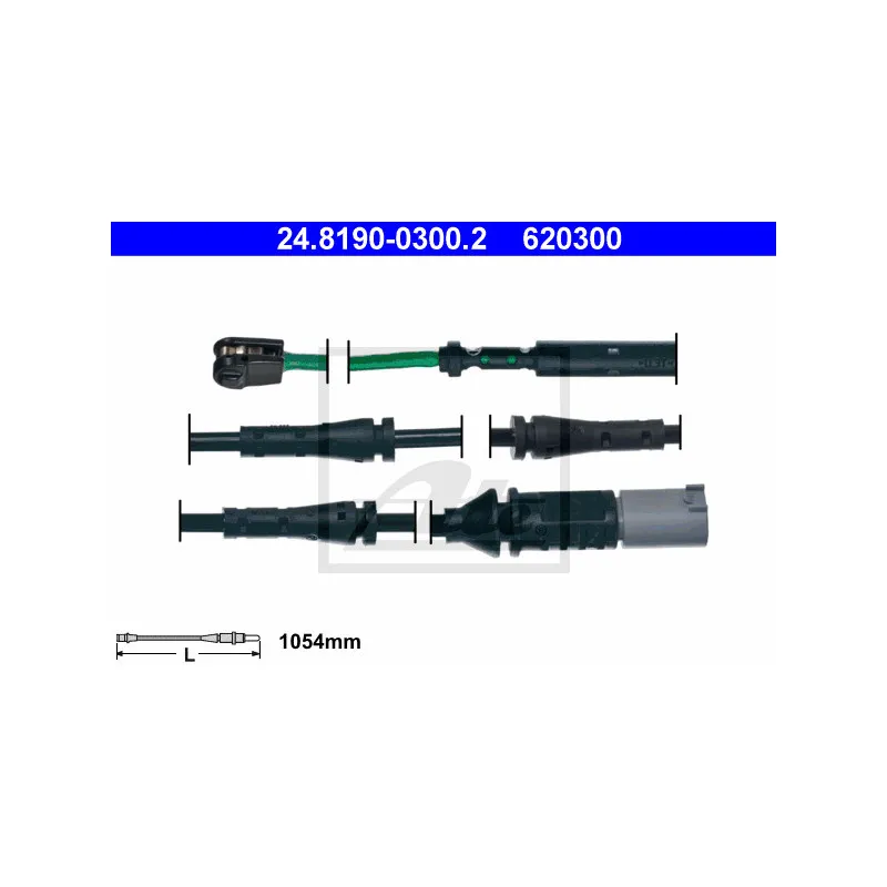 Contact d'avertissement, usure des plaquettes de frein ATE 24.8190-0300.2