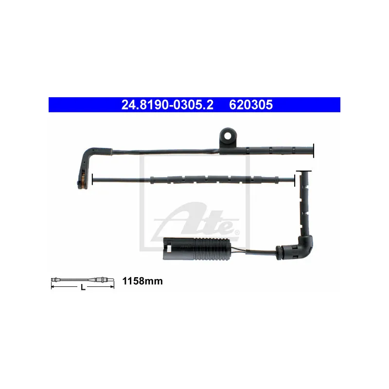 Contact d'avertissement, usure des plaquettes de frein ATE 24.8190-0305.2