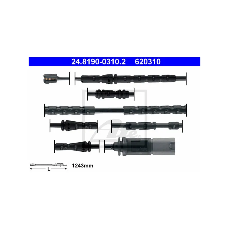 Contact d'avertissement, usure des plaquettes de frein ATE 24.8190-0310.2