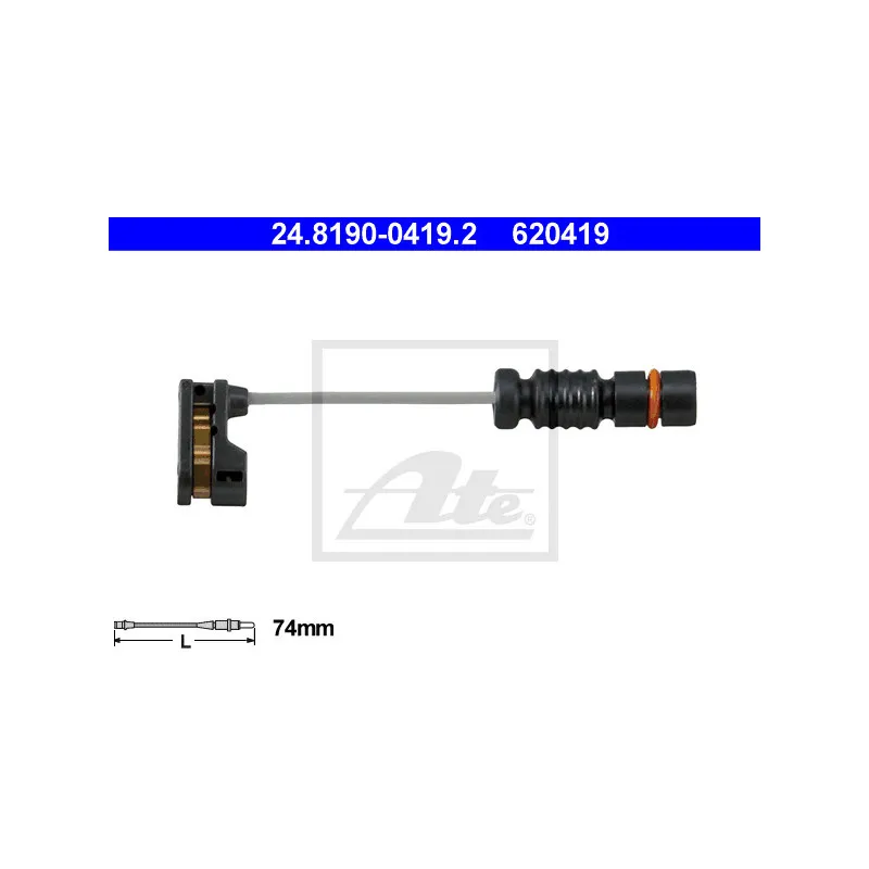 Contact d'avertissement, usure des plaquettes de frein ATE 24.8190-0419.2