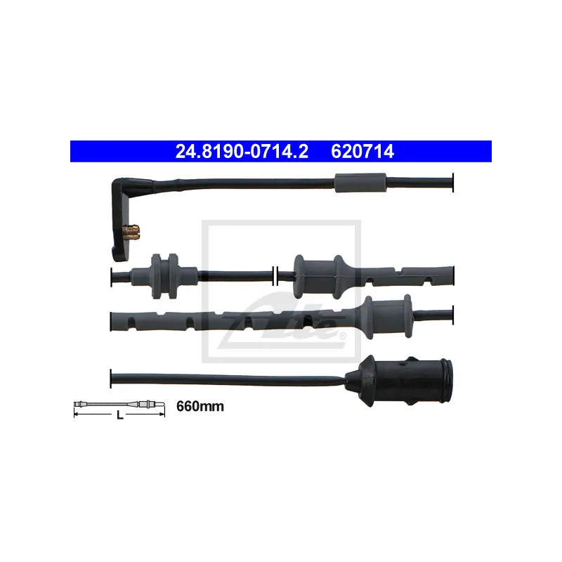 Contact d'avertissement, usure des plaquettes de frein ATE 24.8190-0714.2