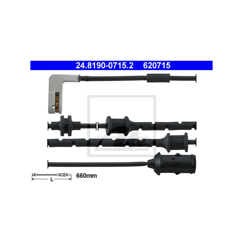 Contact d'avertissement, usure des plaquettes de frein ATE 24.8190-0715.2