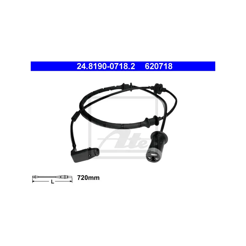 Contact d'avertissement, usure des plaquettes de frein ATE 24.8190-0718.2