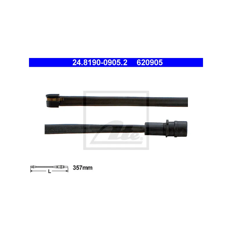 Contact d'avertissement, usure des plaquettes de frein ATE 24.8190-0905.2
