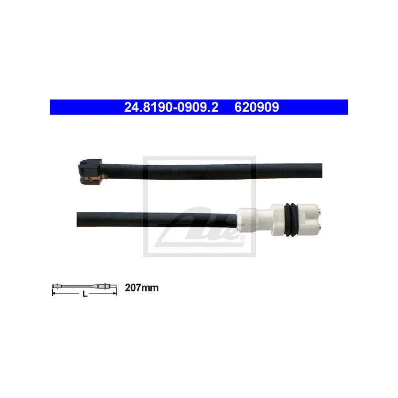 Contact d'avertissement, usure des plaquettes de frein ATE 24.8190-0909.2