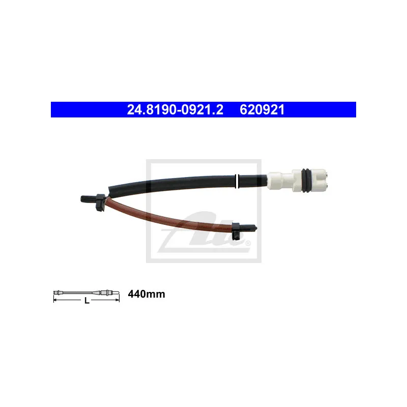 Contact d'avertissement, usure des plaquettes de frein ATE 24.8190-0921.2