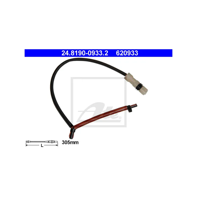 Contact d'avertissement, usure des plaquettes de frein ATE 24.8190-0933.2