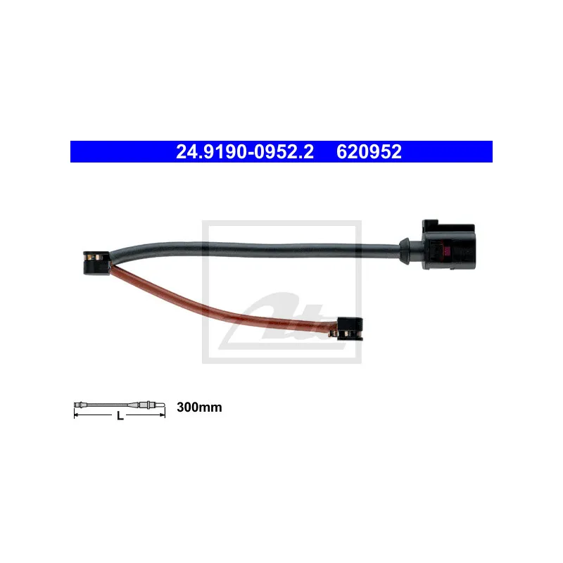 Contact d'avertissement, usure des plaquettes de frein ATE 24.8190-0952.2