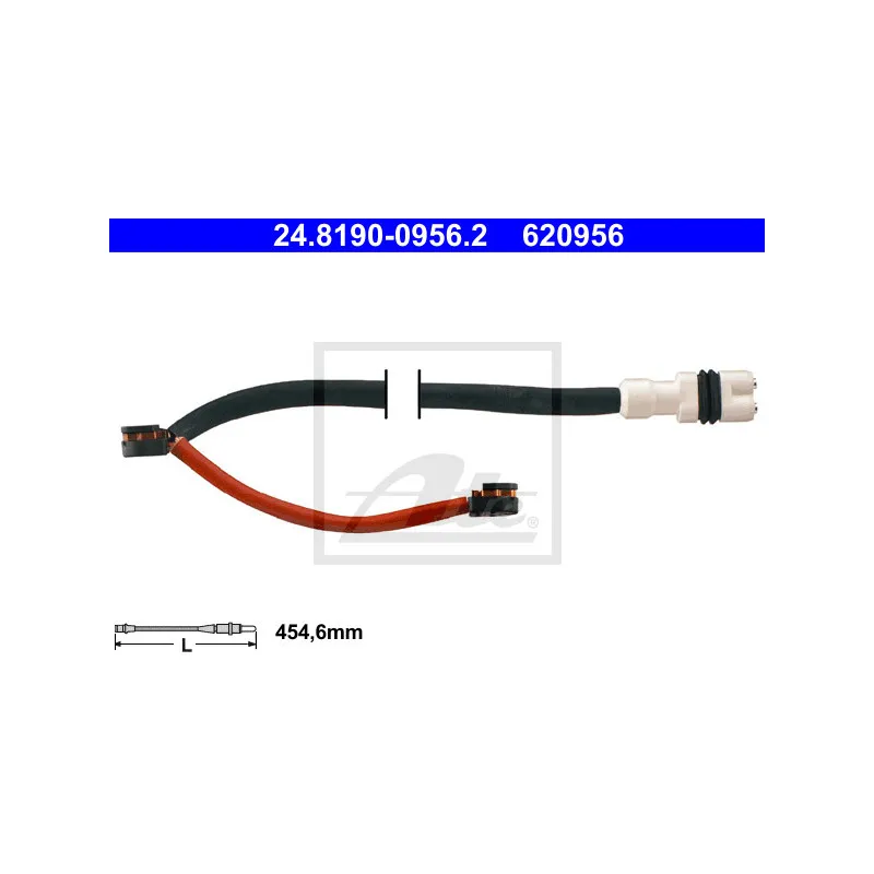 Contact d'avertissement, usure des plaquettes de frein ATE 24.8190-0956.2