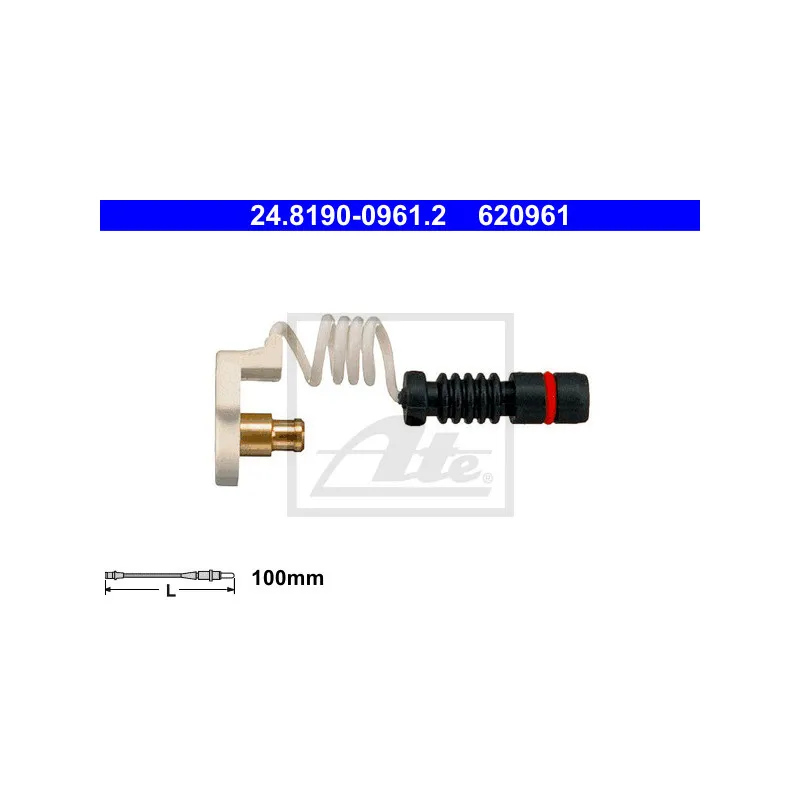 Contact d'avertissement, usure des plaquettes de frein ATE 24.8190-0961.2