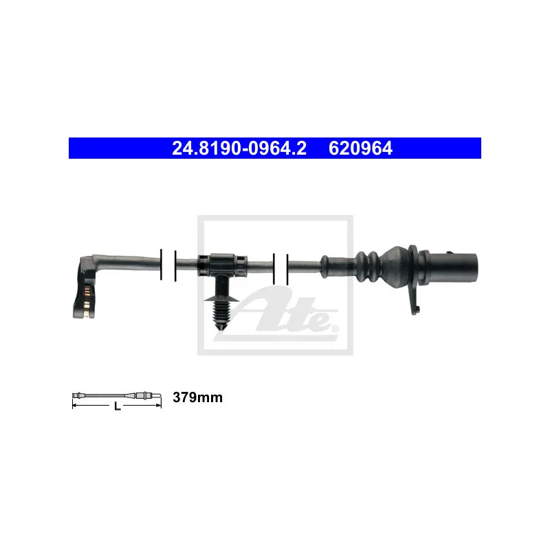Contact d'avertissement, usure des plaquettes de frein ATE 24.8190-0964.2