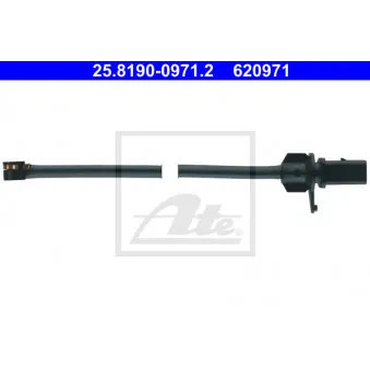 Contact d'avertissement, usure des plaquettes de frein ATE 24.8190-0971.2