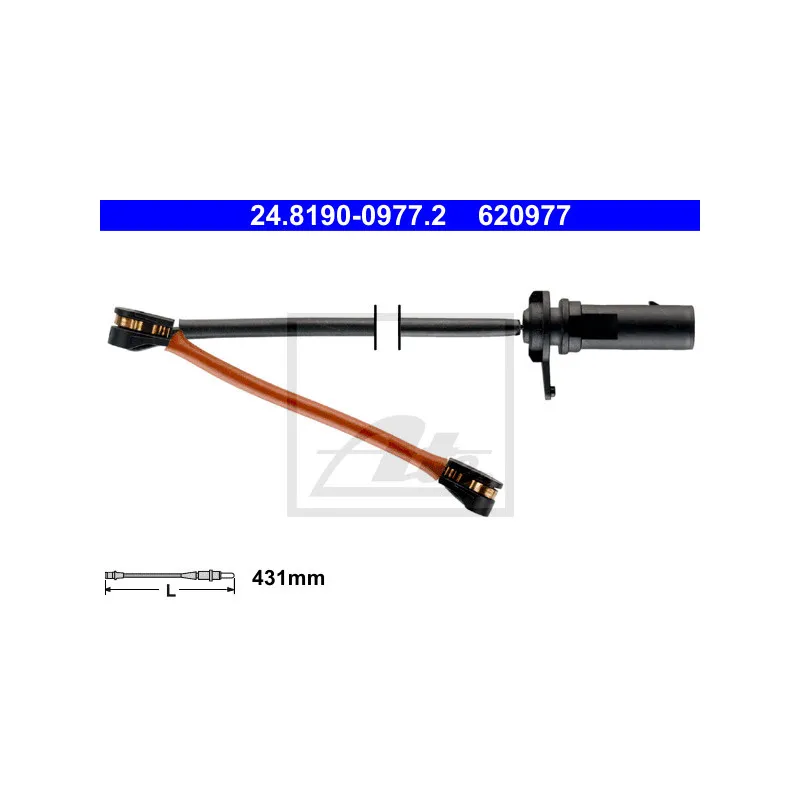 Contact d'avertissement, usure des plaquettes de frein ATE 24.8190-0977.2