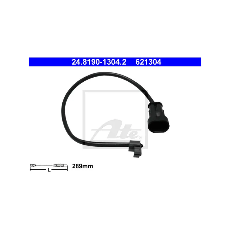 Contact d'avertissement, usure des plaquettes de frein ATE 24.8190-1304.2