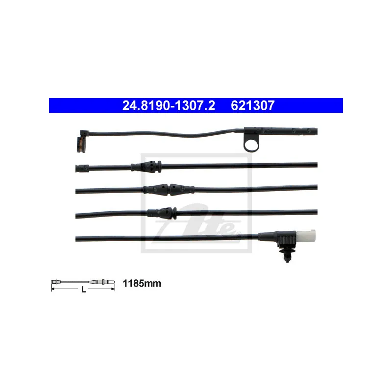 Contact d'avertissement, usure des plaquettes de frein ATE 24.8190-1307.2