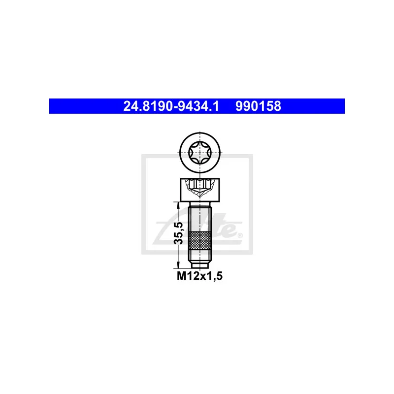 Vis, disque de frein ATE 24.8190-9434.1