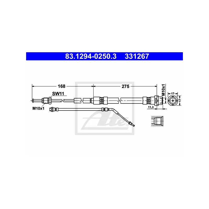 Flexible de frein ATE 83.1294-0250.3