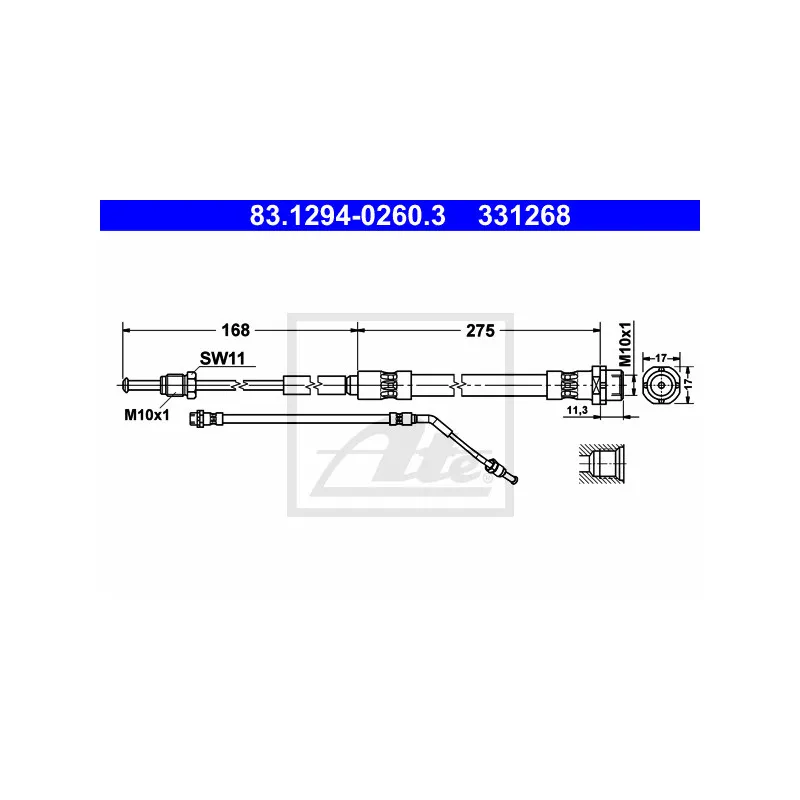 Flexible de frein ATE 83.1294-0260.3