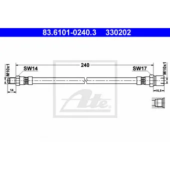 Flexible de frein ATE 83.6101-0240.3