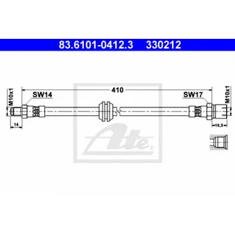 Flexible de frein ATE 83.6101-0412.3