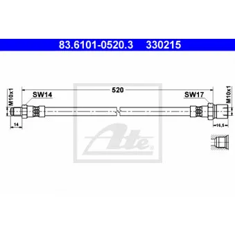 Flexible de frein ATE 83.6101-0520.3