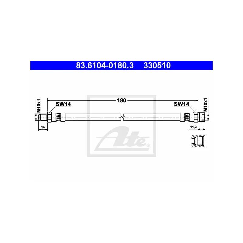 Flexible de frein ATE 83.6104-0180.3
