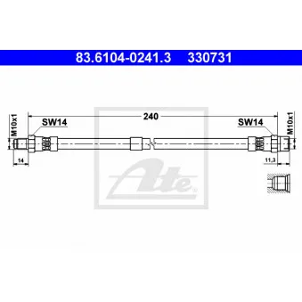Flexible de frein ATE 83.6104-0241.3
