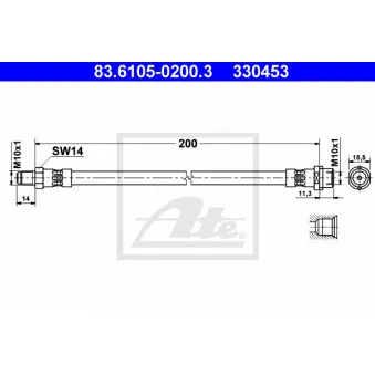 Flexible de frein ATE 83.6105-0200.3