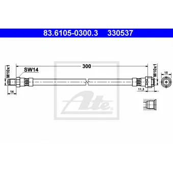 Flexible de frein ATE 83.6105-0300.3