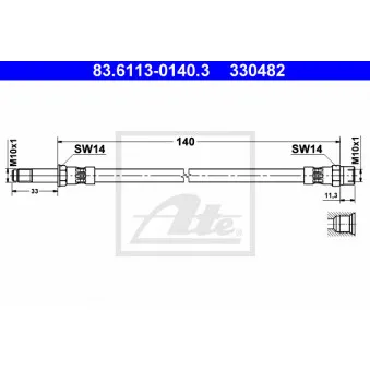 Flexible de frein ATE 83.6113-0140.3