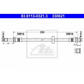Flexible de frein ATE 83.6113-0321.3