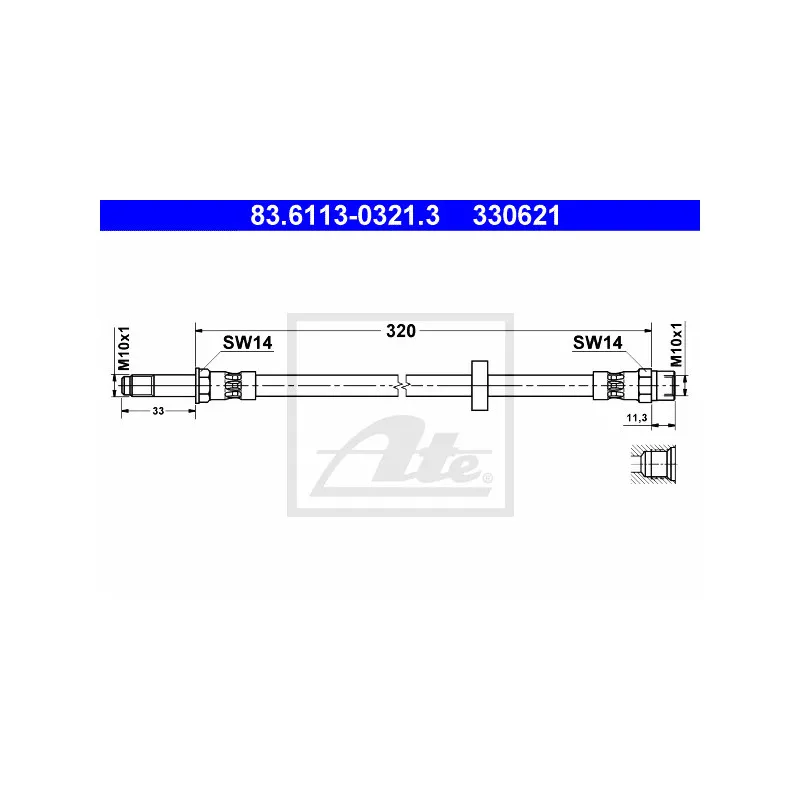 Flexible de frein ATE 83.6113-0321.3