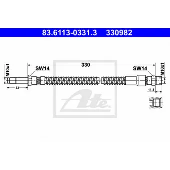 Flexible de frein ATE 83.6113-0331.3