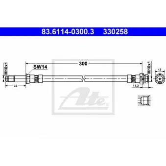 Flexible de frein ATE 83.6114-0300.3