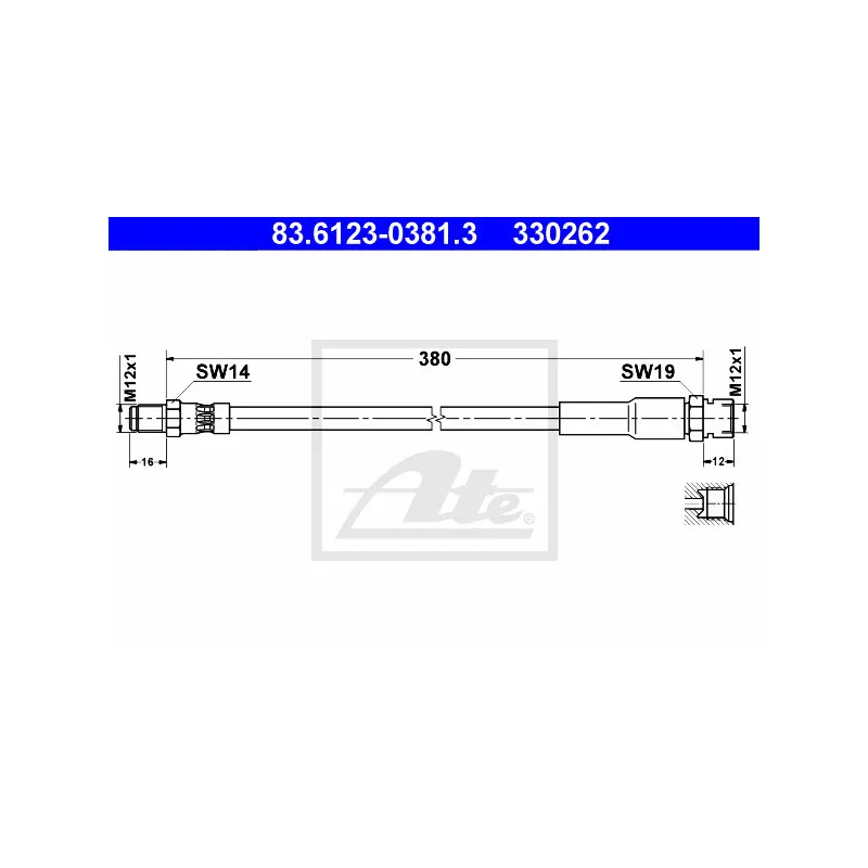 Flexible de frein ATE 83.6123-0381.3