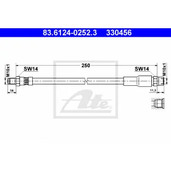Flexible de frein ATE 83.6124-0252.3