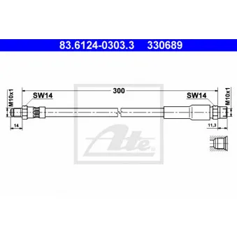Flexible de frein ATE 83.6124-0303.3
