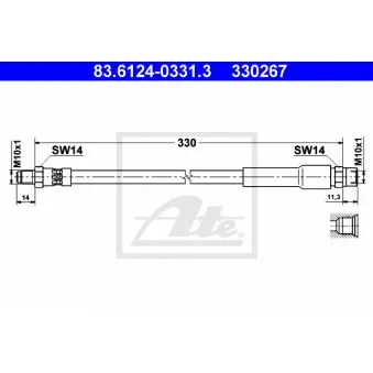 Flexible de frein ATE 83.6124-0331.3