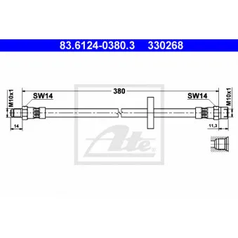 Flexible de frein ATE 83.6124-0380.3