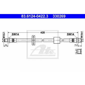 Flexible de frein ATE 83.6124-0422.3