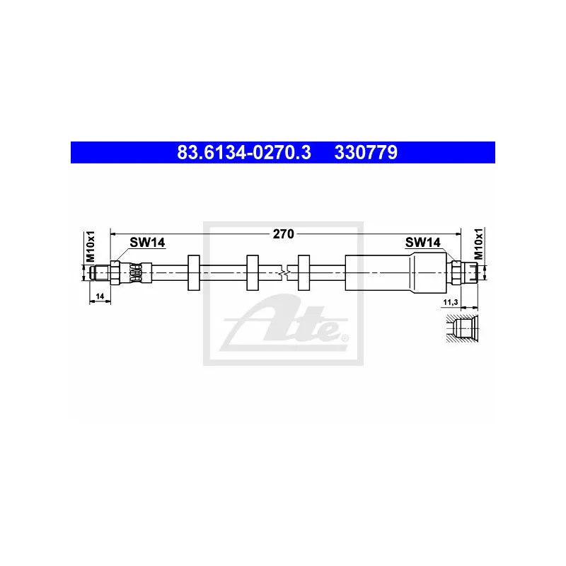 Flexible de frein ATE 83.6134-0270.3