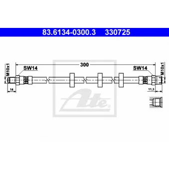 Flexible de frein ATE 83.6134-0300.3