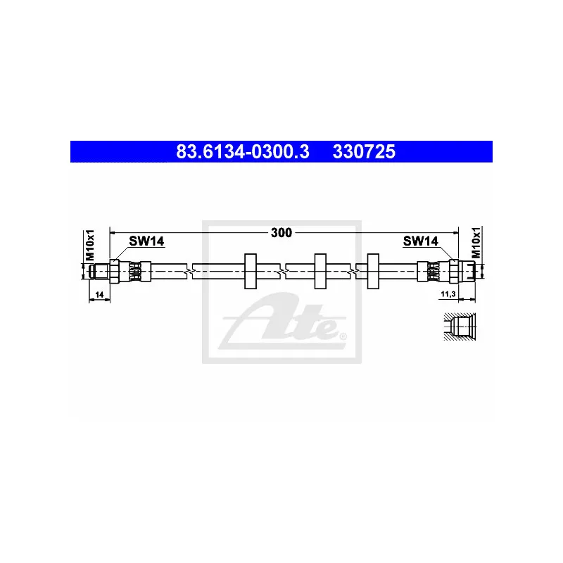 Flexible de frein ATE 83.6134-0300.3
